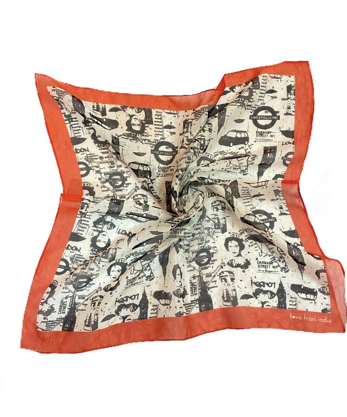 reema prints Fancy Silk Digital Unisex Bandana (Multi-colored_50X50cm)-picture-30