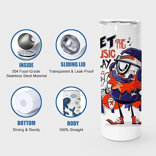 Miniatura 4 de sweet grain Vasos de sublimación de 20 onzas (25 unidades)  Vasos delgados de acero inoxidable para sublimación a granel con tapa, popote y caja