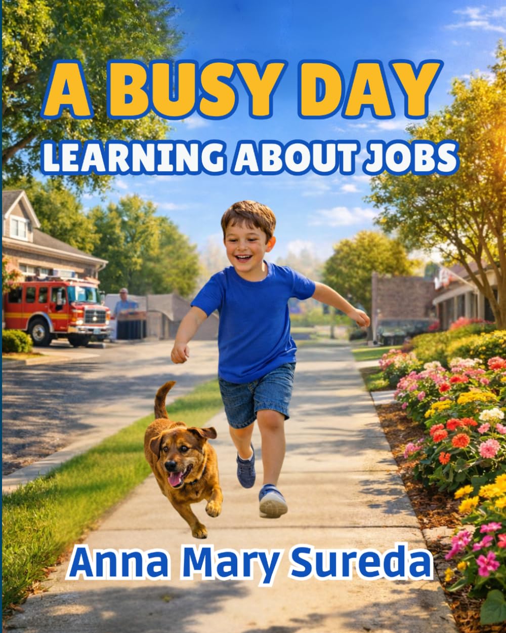 A busy day learning about jobs: Discovering Different Jobs in Our Neighborhood, A Fun Children’s Story About Community Helpers, Jobs, and Kindness