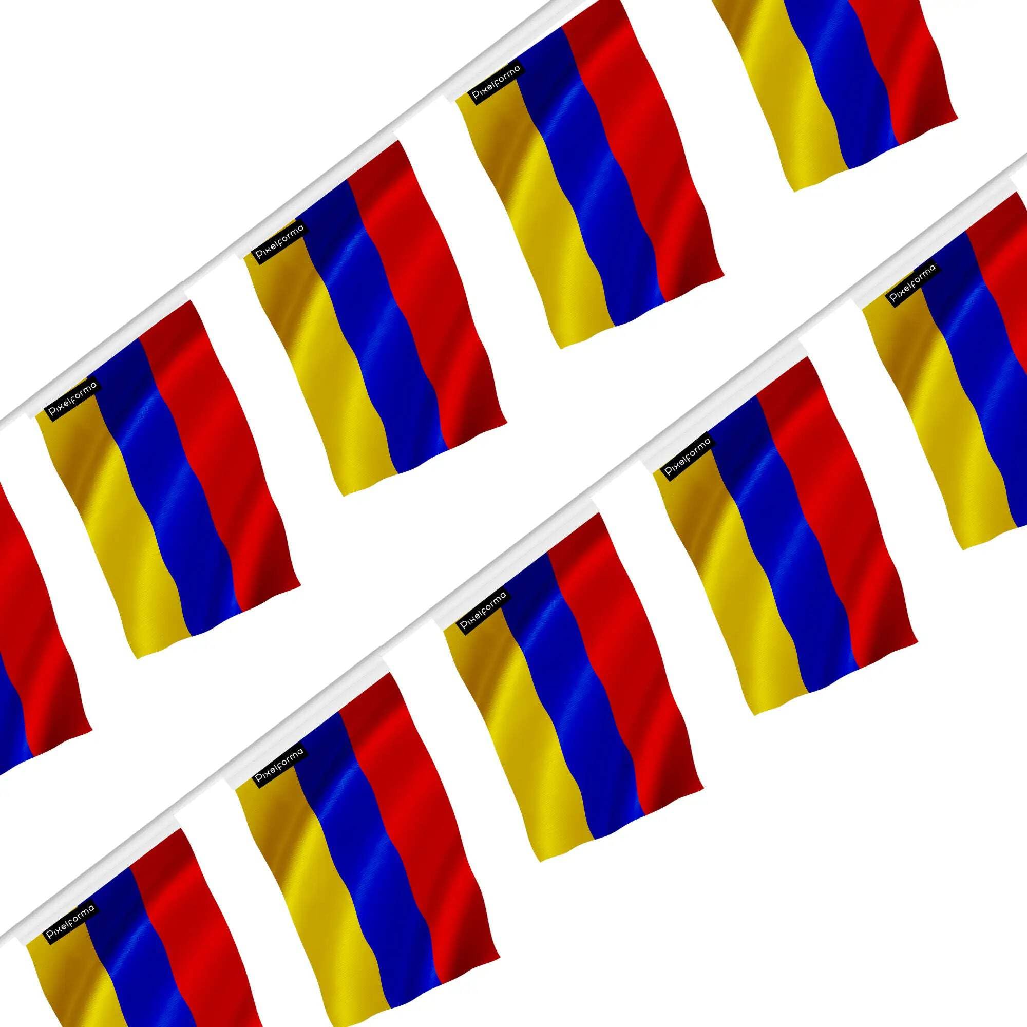 Guirlande drapeau Arménie aux couleurs éclatantes et finitions soignées - 3