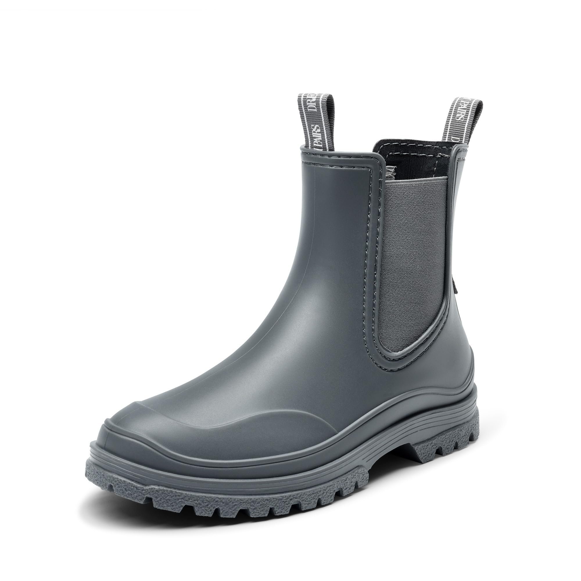 DREAM PAIRS Stiefel Damen Gummischuhe Halbhoch Chelsea Boots Frauen Ankle Wellies Wasserdicht Regen Bequem Anti-Rutsch