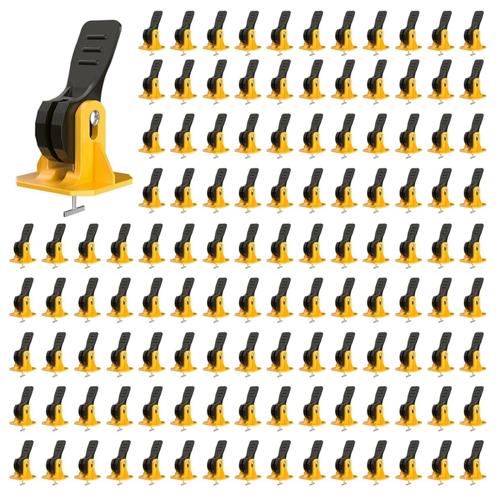 Jnchdghwa As Shown 150 Pcs Tile Tools For Leveling Installation, Reusable Tile Leveling System, Floor Leveling Tools, Tile Leveling Clips