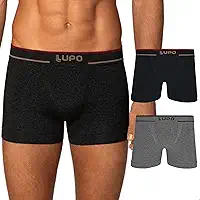 Kit 2 Cueca Boxer Lupo Sem Costura Toque Gelado Texturizada Ar Original