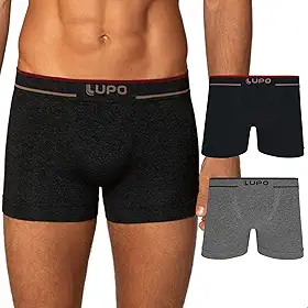 Kit 2 Cueca Boxer Lupo Sem Costura Toque Gelado Texturizada Ar Original