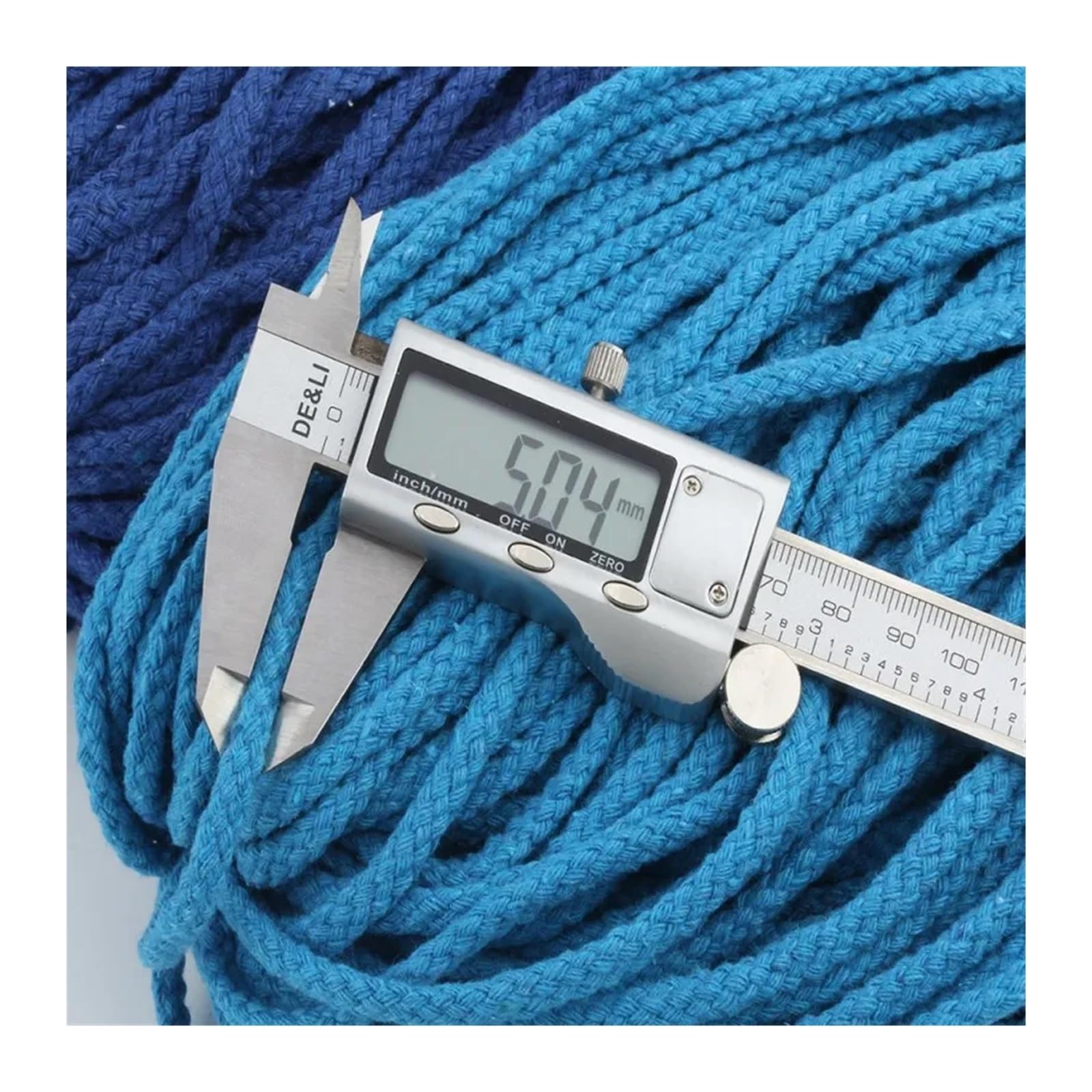 Cuerda de hilo de algodón de 5 mm, 99% cordón de algodón, 25 yardas
