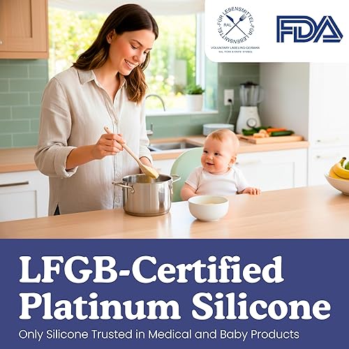 Miniatura 2 de Juego de utensilios de cocina de silicona de platino no tóxico 4 piezas - Ziruma