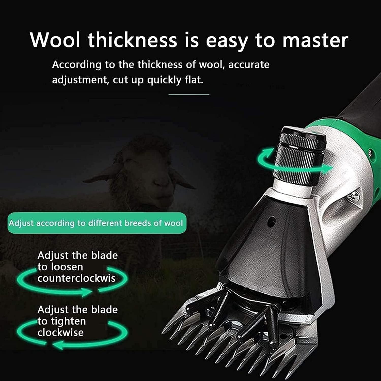 Sheep Shearer 850W Electric Shearing Machine Pet Grooming Clippers Electric Wool Shears Horse Hair