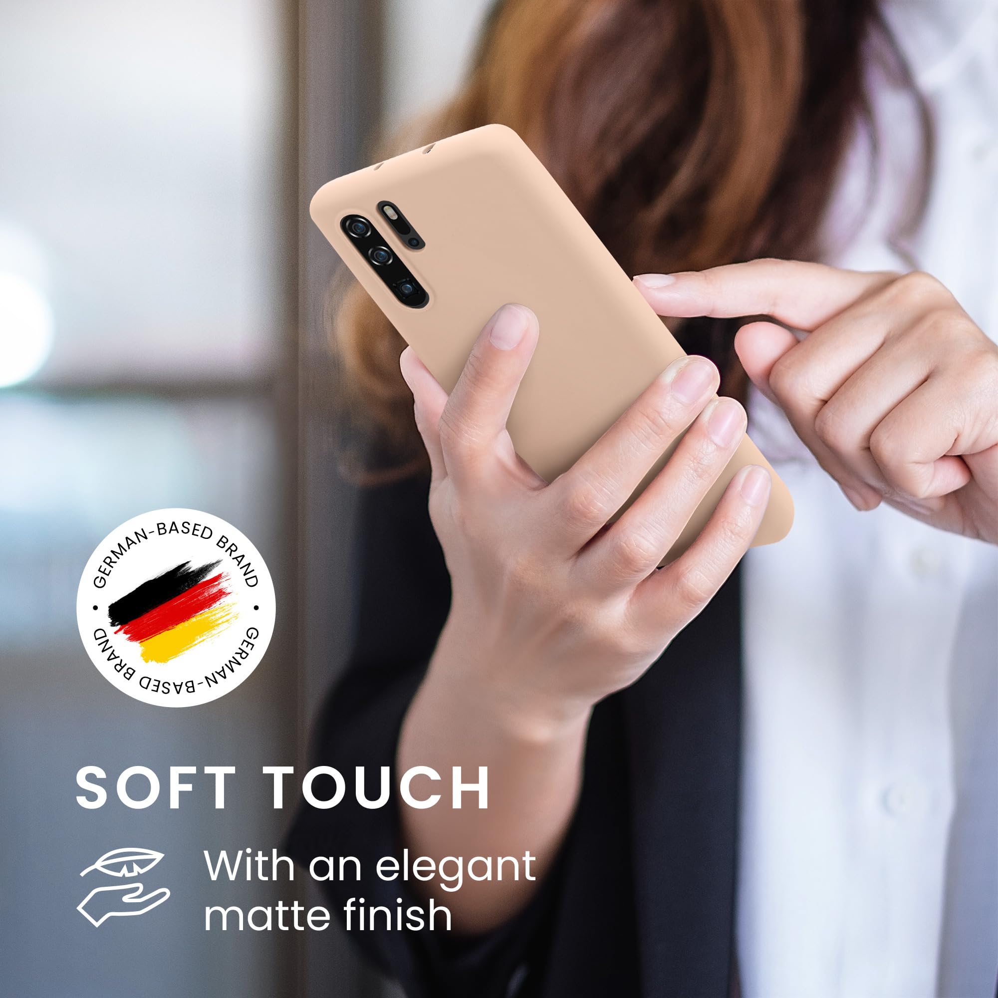 kwmobile Case for Huawei P30 Pro Case - Soft Cover - Shockproof TPU Material - Wireless Charging - Coconut Swirl - Image 4