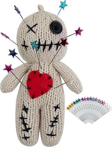 PATYGR Juego de 19 muñecas de vudú con muñeca espeluznante de Halloween Scray Ghost Plush Pin Holder Horror Unique Funny Christmas Ornaments Fidget