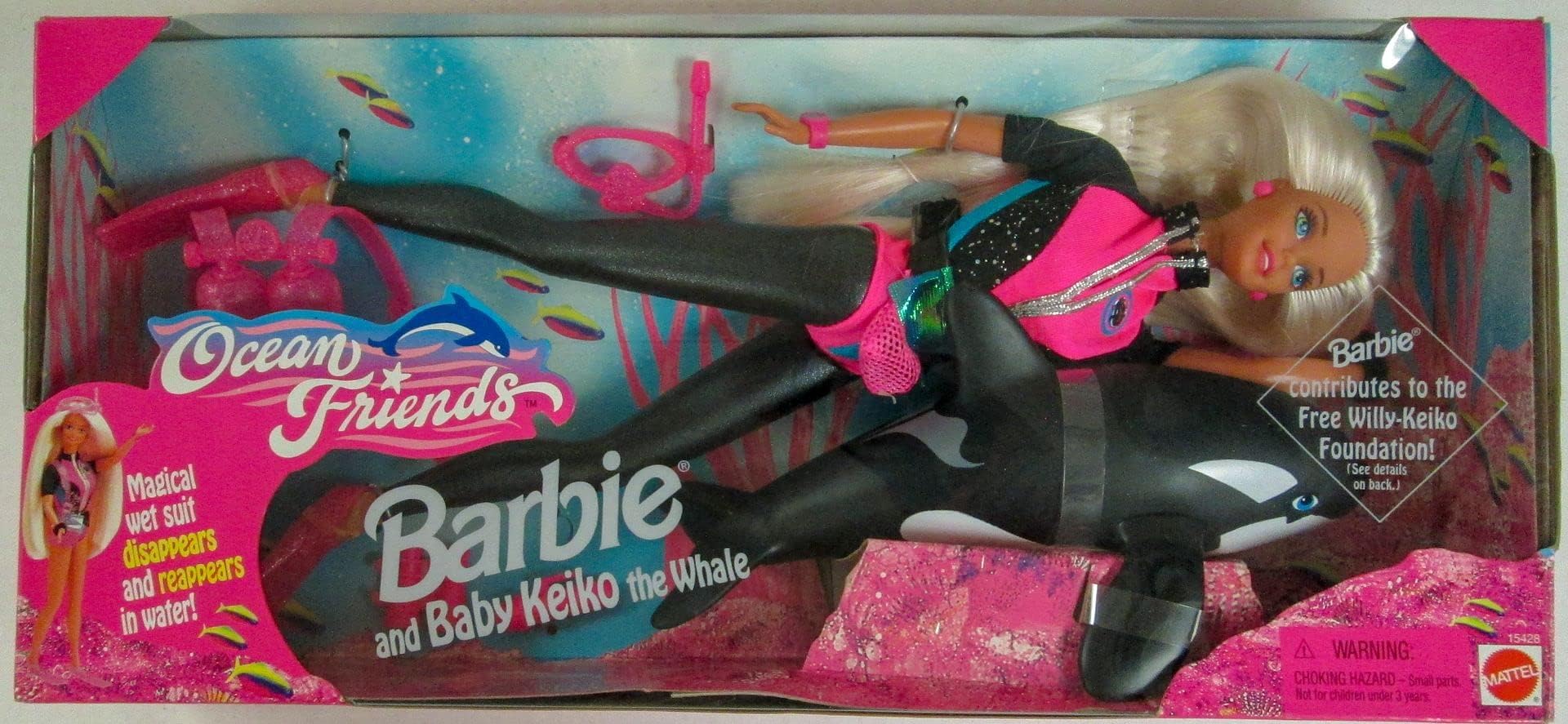 Ocean Friends Barbie and Baby Keiko the Whale Set