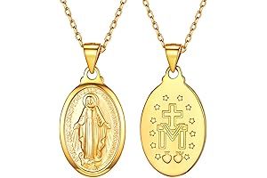 Miraculous Medal Catholic Pendant Necklace