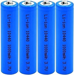 Rechargeable Batteries 3 7V Volt 1000Mah 10440 Lithium-Ion Lithium Li-Ion Batteries Replacement Cells 1 2V 4 Pcs