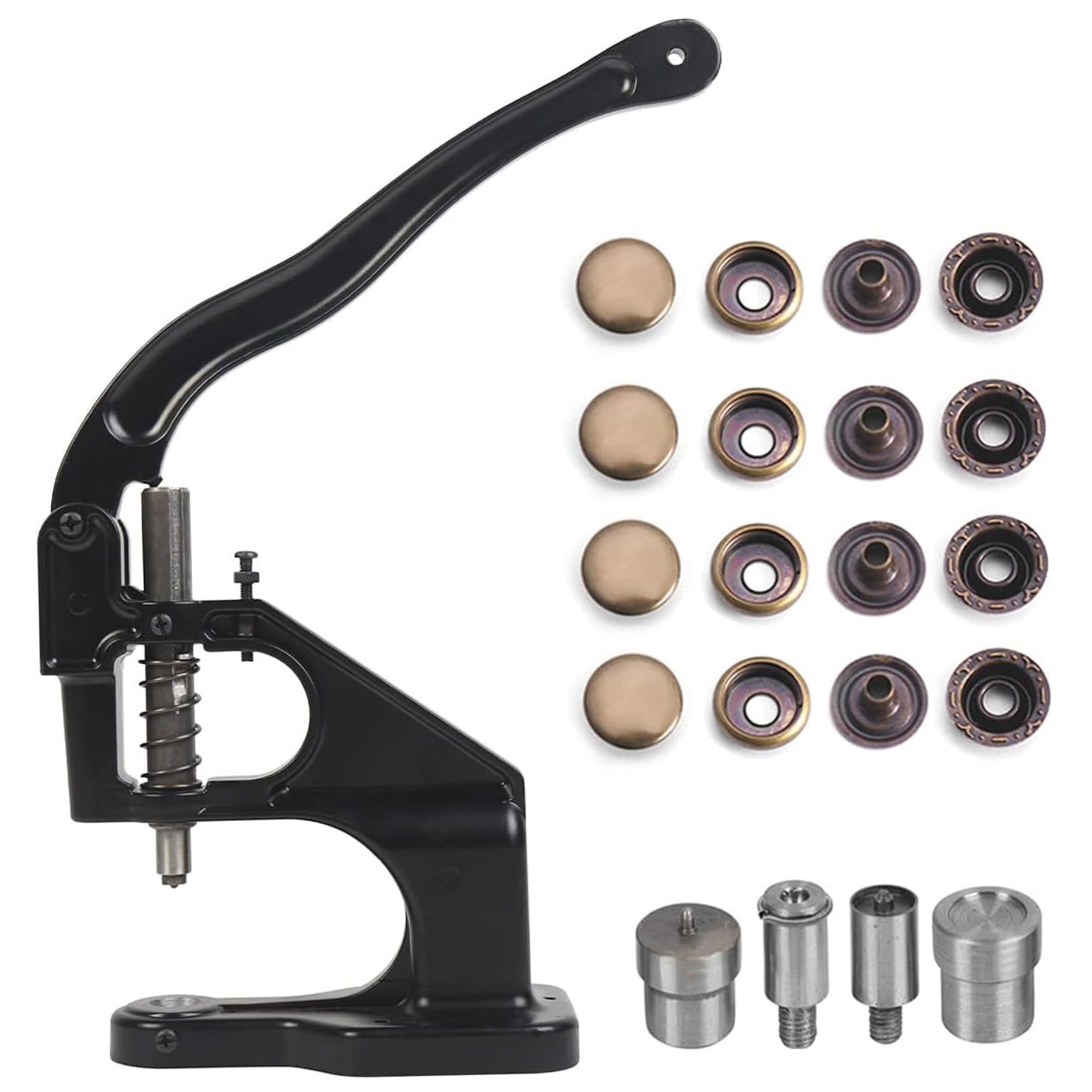 Presse à œillets et bouton-pression manuel 12,5 mm pour métal et tissu