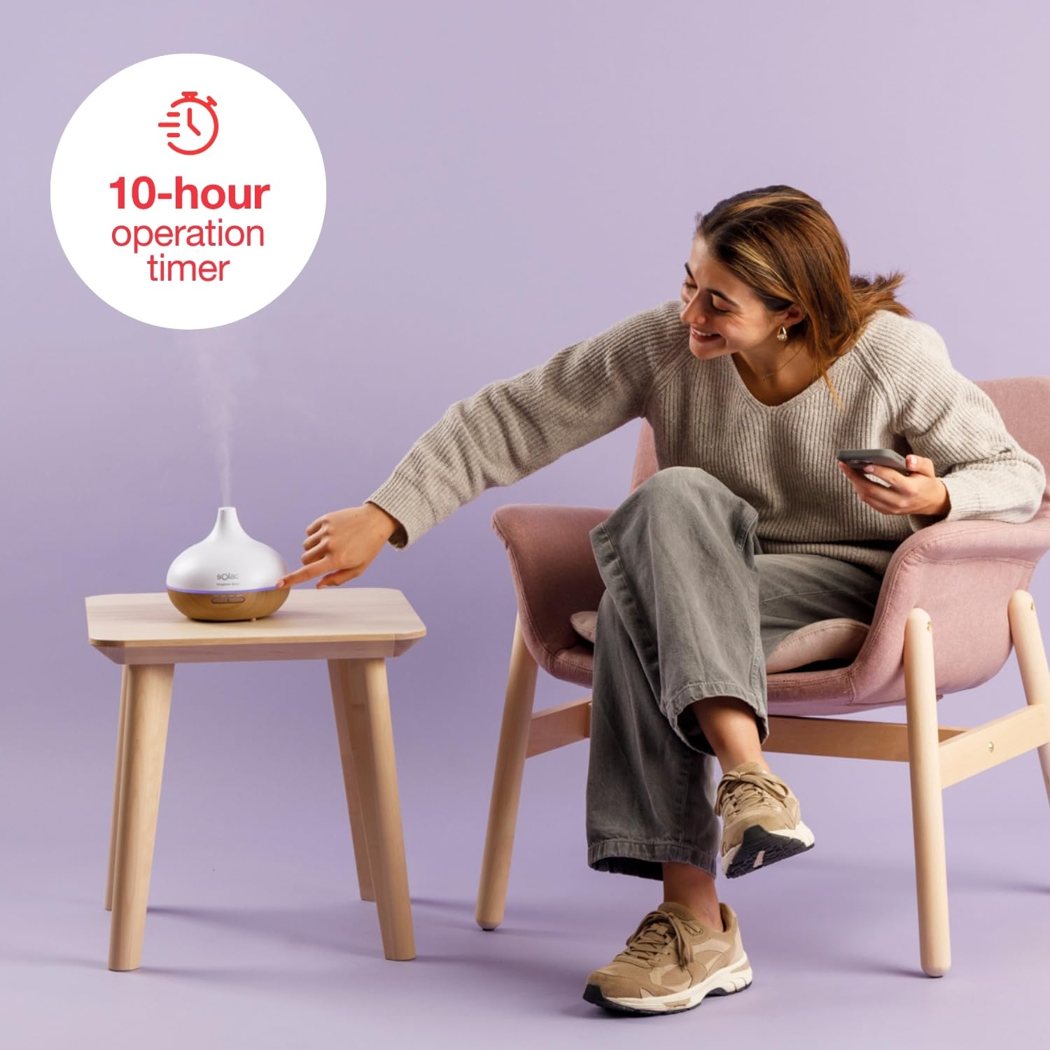 HUMIDIFICADOR SOLAC HU1053 FRAGANCE QUIET 300ML