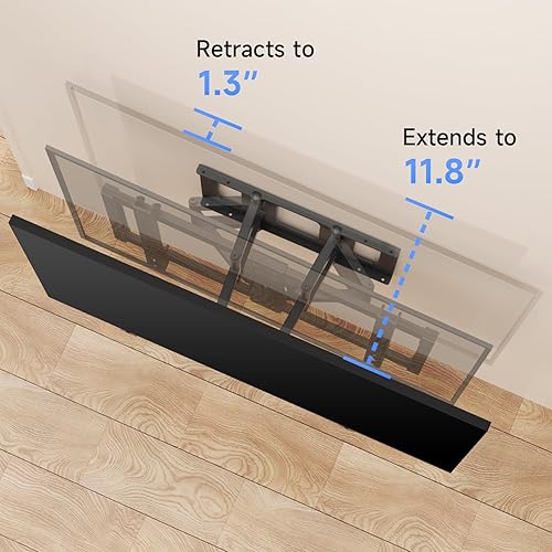 Miniatura 6 de Suptek MAUS01A - Soporte de pared para TV de movimiento completo ultra delgado para televisores de 37 a 82 pulgadas, soporte delgado de perfil bajo