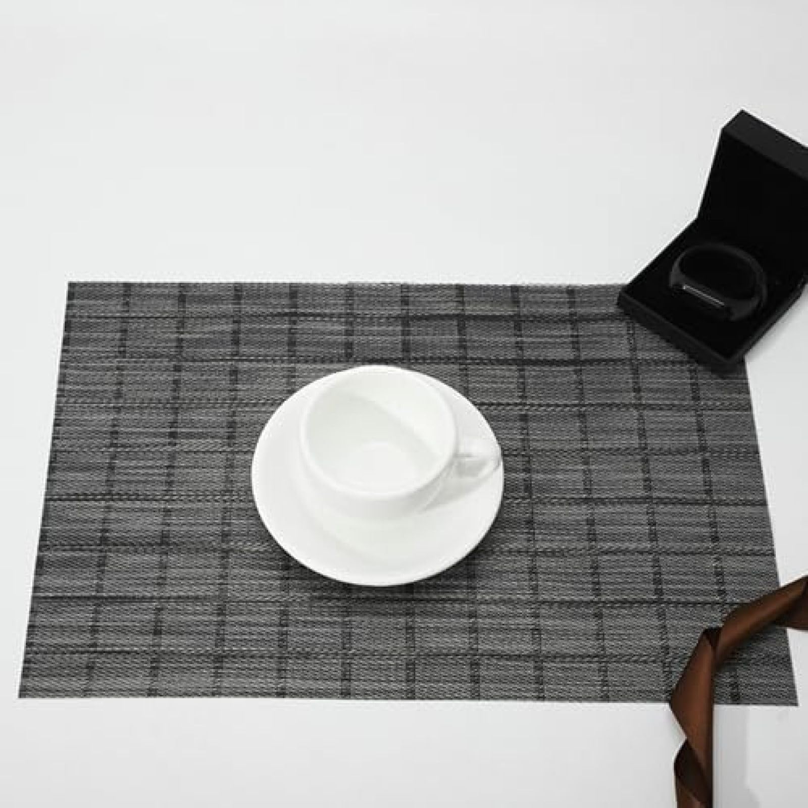 Sets de table PVC résistant à la chaleur rectangulaires lot de 2