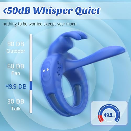 Miniatura 24 de Anillo vibrador para pene juguetes sexuales para parejas y mujeres - Vibrador de pene con vibradores de clítoris de conejo, manga de juguete