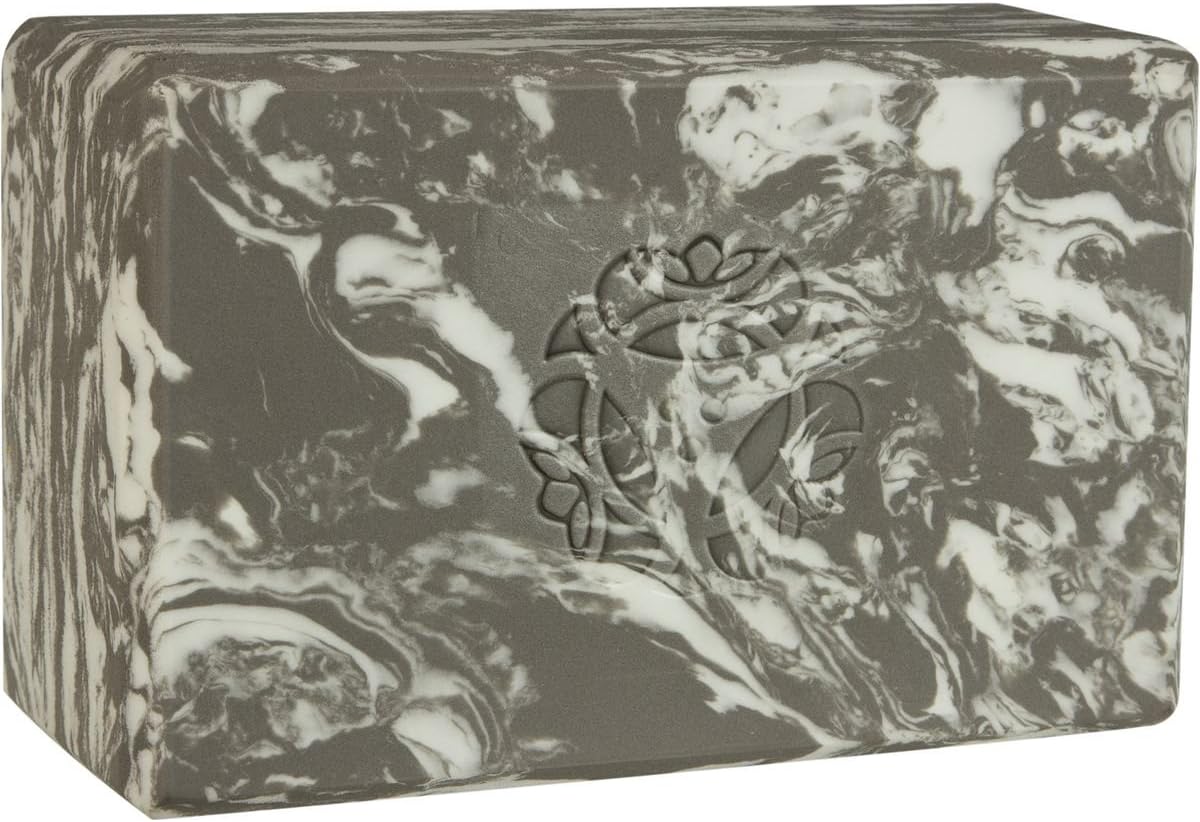 Hugger Mugger 4 in. Foam Yoga Block - Strong and Stable, Beveled Edges for Comfort, Most Favored Block Size, Helps with Alignment and Support in Many Poses