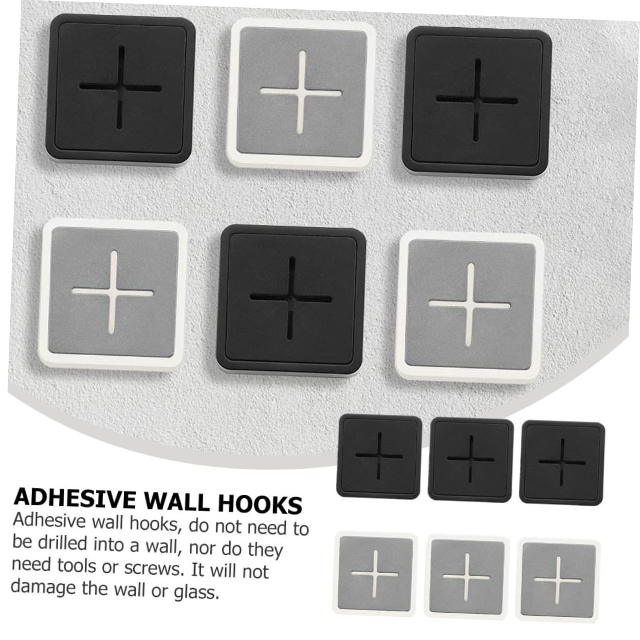 UKCOCO 18piezas Soporte De Toalla Adhesivo De Ganchos De Abs Para Cocina y Baño Fáciles De Instalar Sin Taladrar Clips De Paño Para Hogar