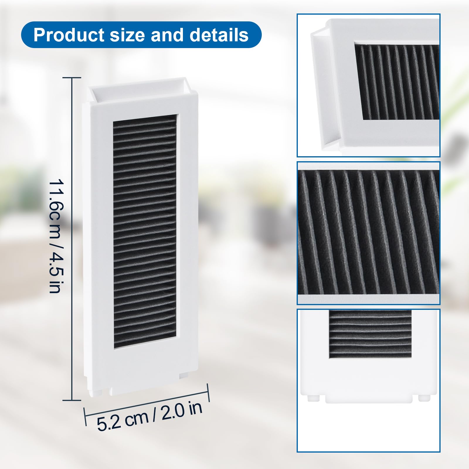 6 sztuk zapasowych filtrów HEPA do Ecovacs Deebot N30 PRO / N30 OMNI / N30 PRO OMNI akcesoria do odkurzaczy robotów