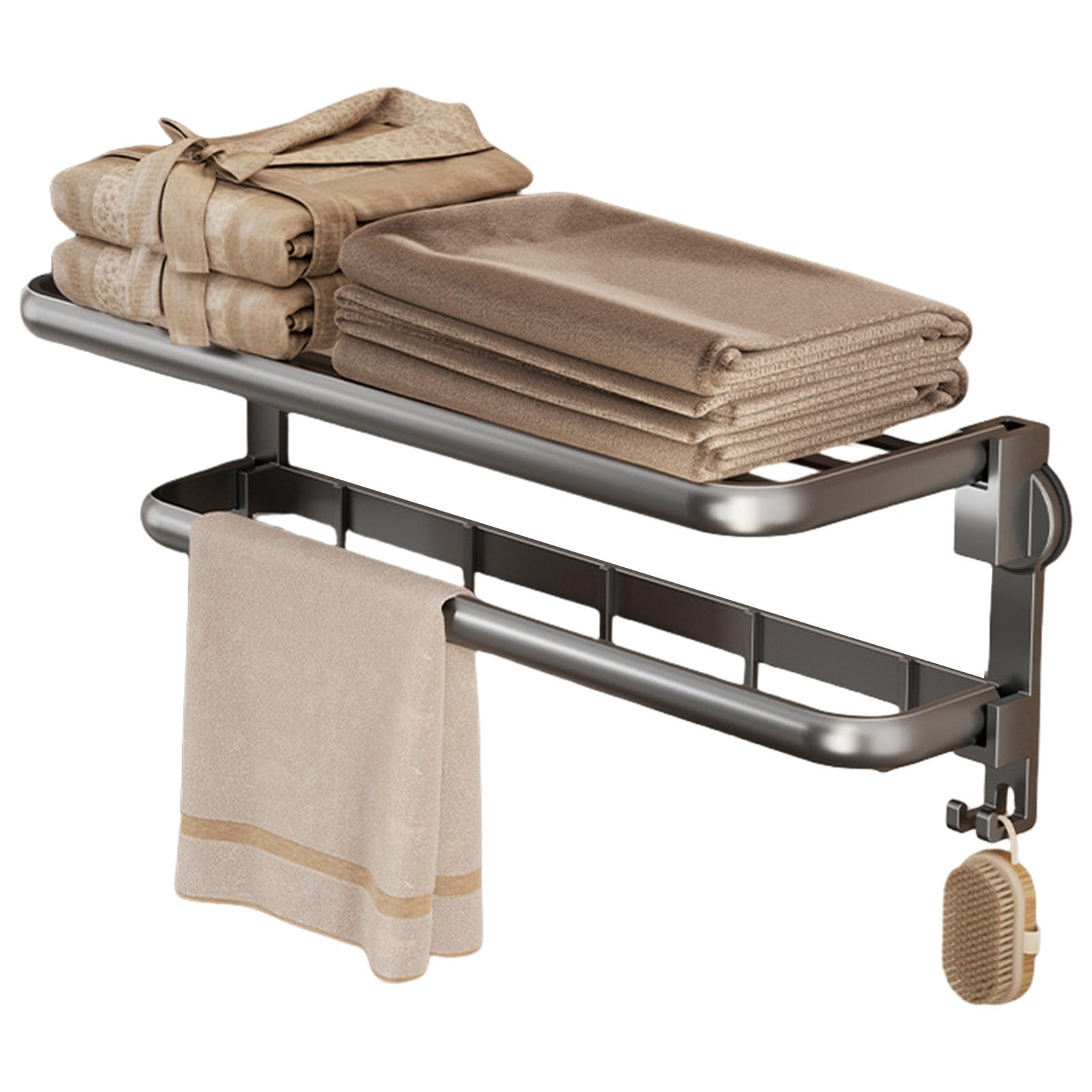Strong Adhesive Suction Cup Towel Holders Without Holes Installation Bathroom Organization Space Efficient Bathroom Towel Rack