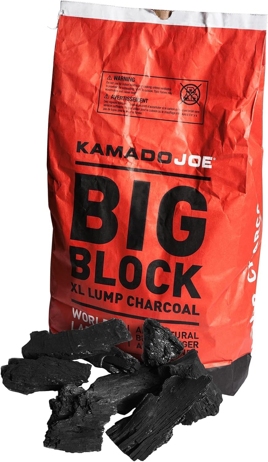 Kamado Joe KJ-Char 20LB Big Block XL Lump Charcoal, 20-Pound, Black - Image 1 of 4