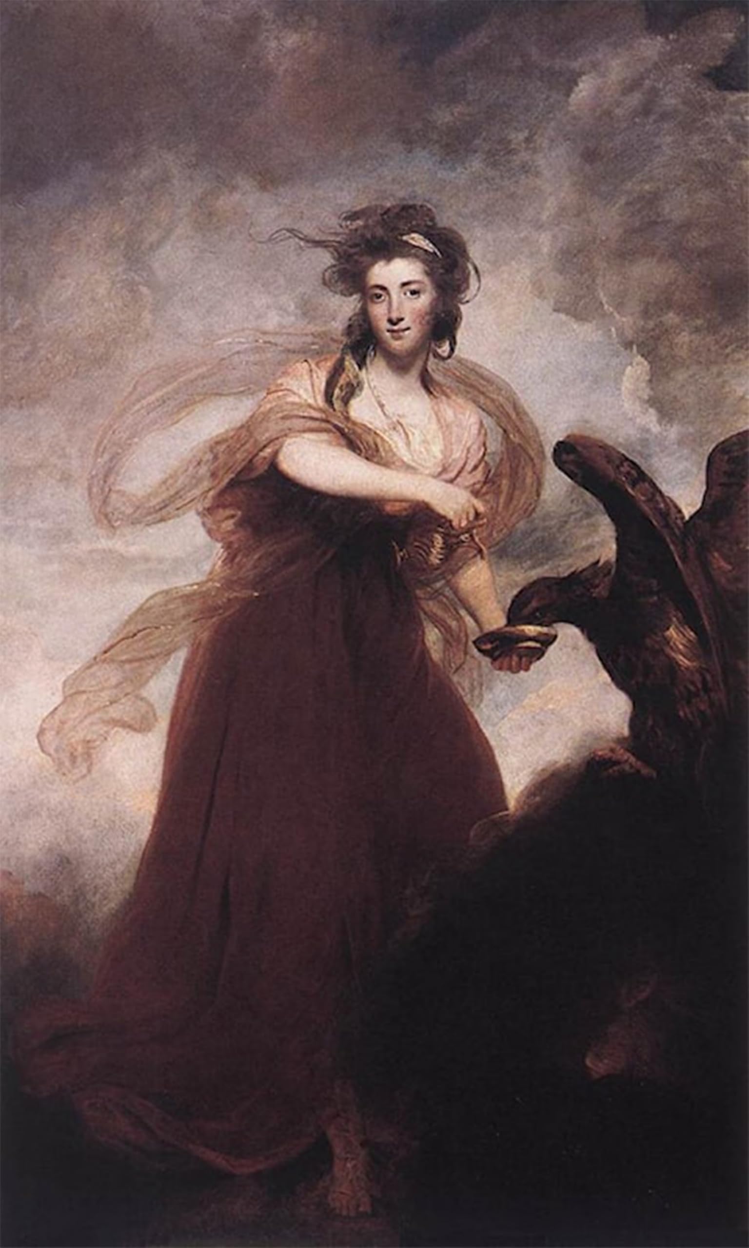 ARTXLXXBN Famous Art Print Poster Vintage Wall Art Mrs Musters As Hebe by Joshua Reynolds Canvas Art Poster for Home Decor 60x90cm