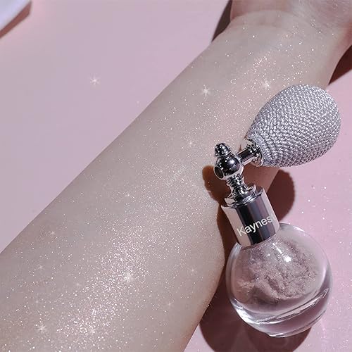 Miniatura 2 de Polvo brillante en aerosol brillante, brillo corporal para rostro, resaltador de alto brillo, maquillaje suelto para mujeres maquillaje de uñas de