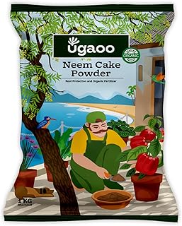 Ugaoo Neem Cake Powder for Plants 1 Kg - Organic Fertilizer & Pest Repellent