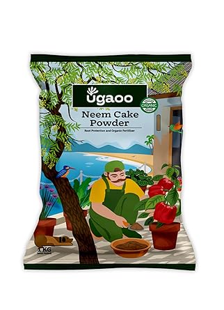 Ugaoo Neem Cake Powder for Plants 1 Kg - Organic Fertilizer & Pest Repellent - image, photos