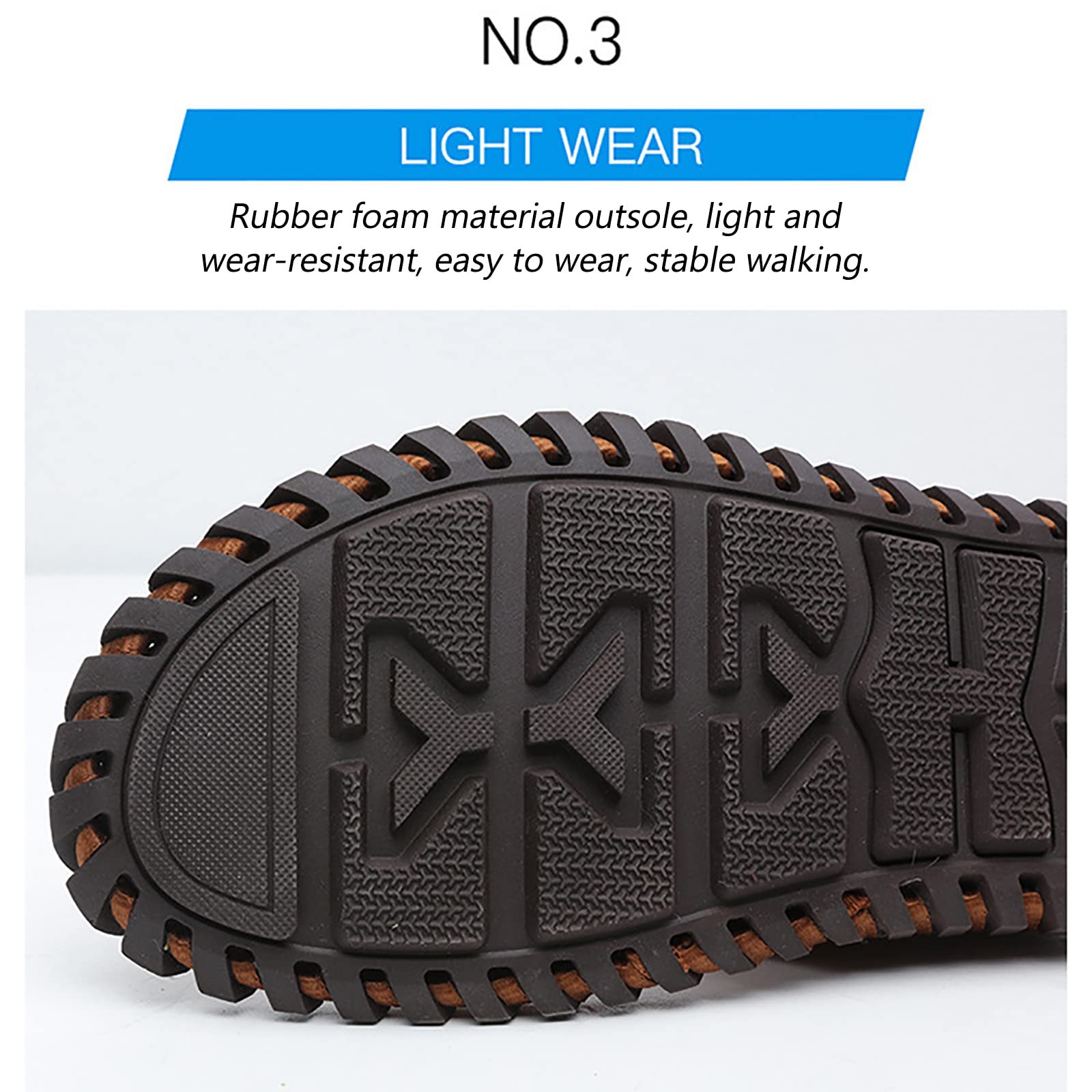 Songyi Chanclas Hombre Cuero Flip Flops Verano Antideslizante Piscina Playa Sandalias(Size:44 EU,Color:Marrón Claro)