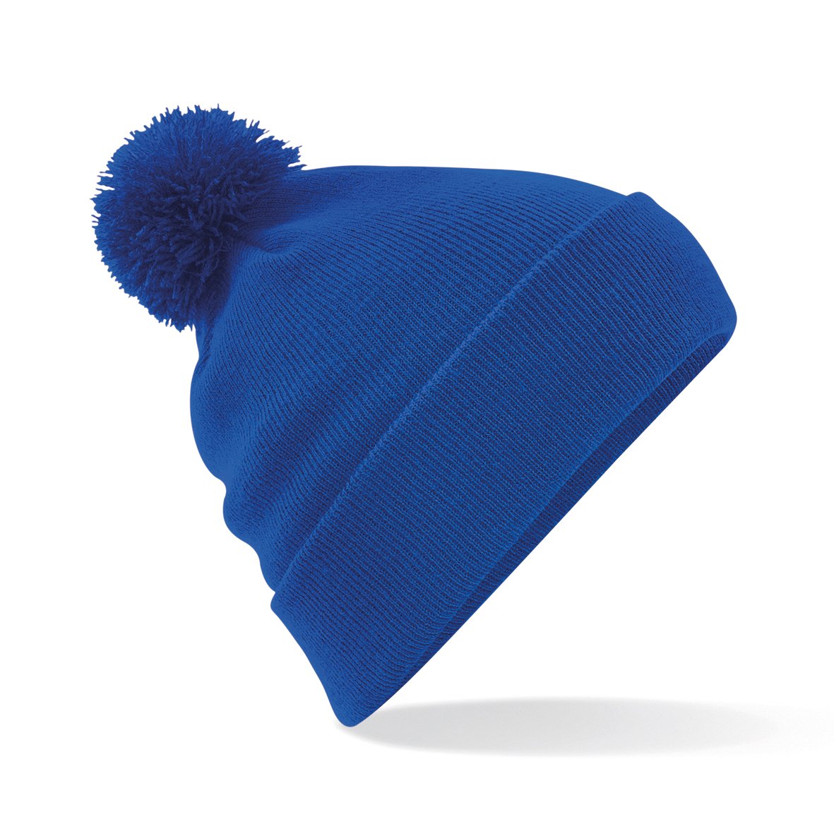 Beechfield - Cuffed Design - Original Pom Pom Beanie - Bright Royal