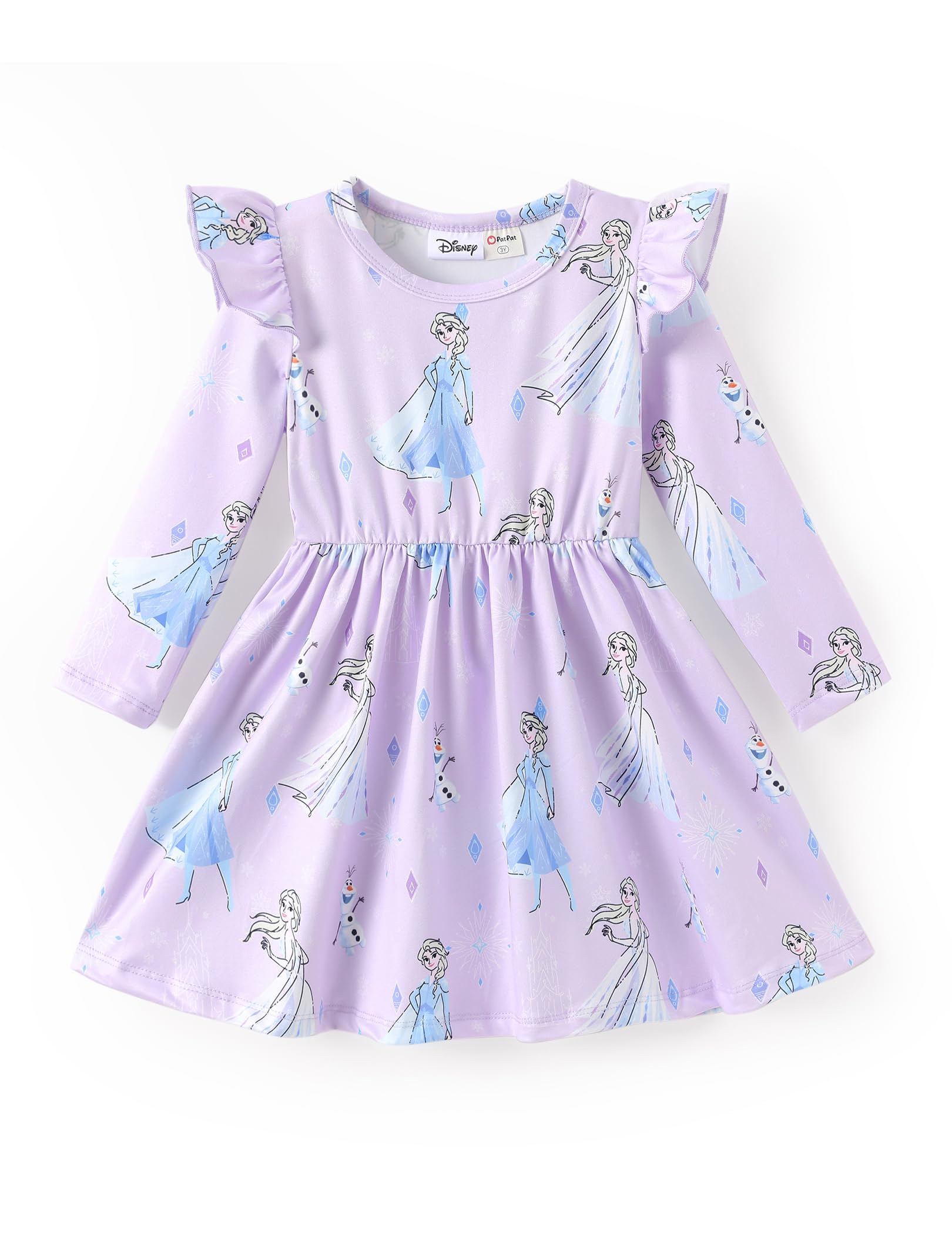 Disney Girls Dress Ruffled Long Sleeve Fall Winter Clothes Baby to Toddler