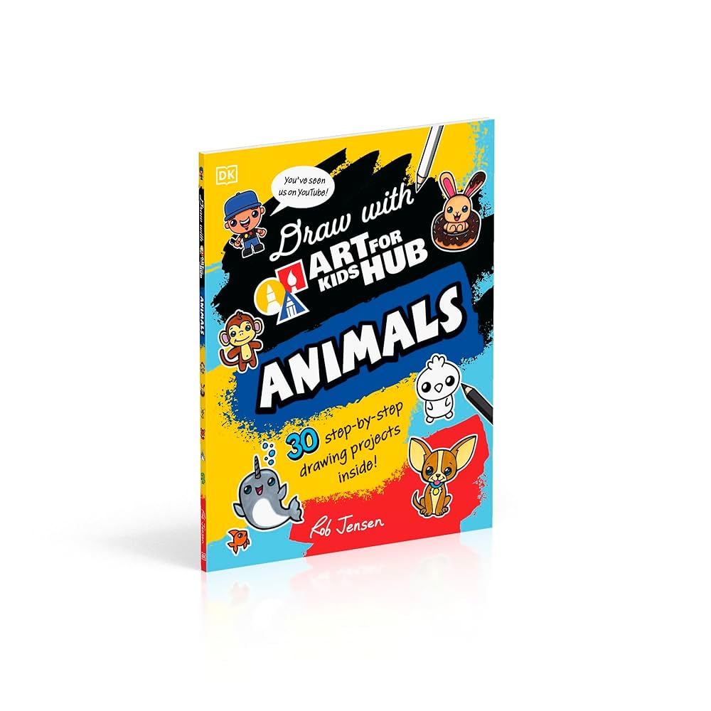 enfants kinderen アートブック Draw with Art for Kids Hub Animals: Art For Kids Hub, Jensen