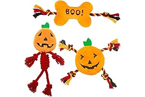 PUPTECK Halloween Squeaky Dog Toys