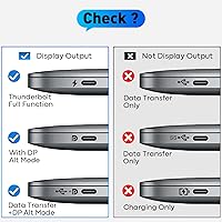 Vista 5 de Cable USB C a HDMI de 10 pies Cable USB 3.1 tipo C a HDMI de alta velocidad 4K [compatible con Thunderbolt 3/4/5] con MacBook, Galaxy S9 a S24