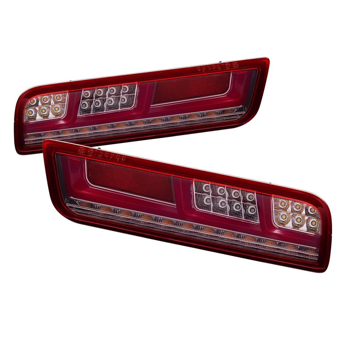 Amazon | Lck619 フルLEDシーケンシャルテールランプ レッドバー  