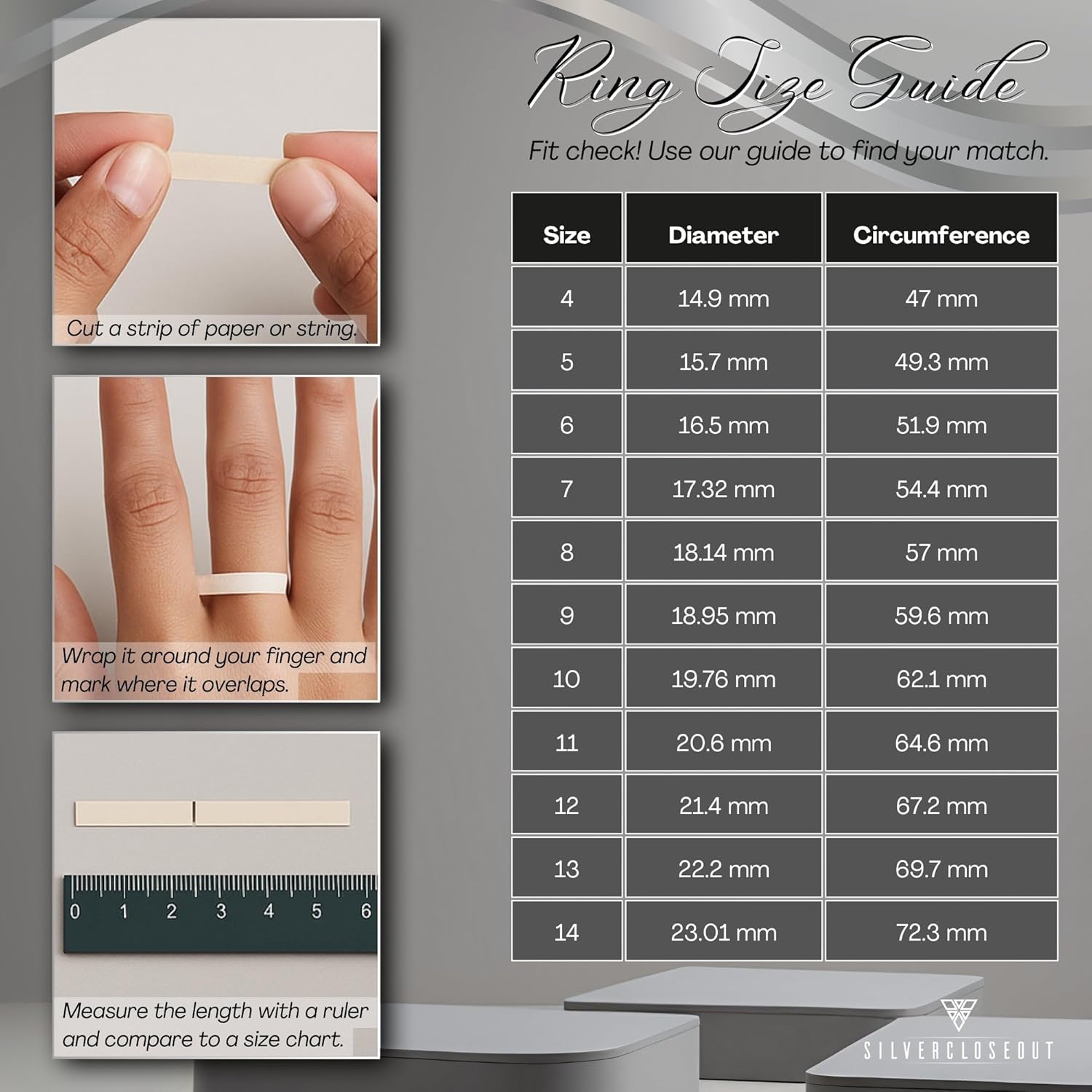 SILVERCLOSEOUT Rhodium Plated Sterling Silver Womens Wide CZ Cubic Zirconia Eternity Band Ring (Size 4-11)