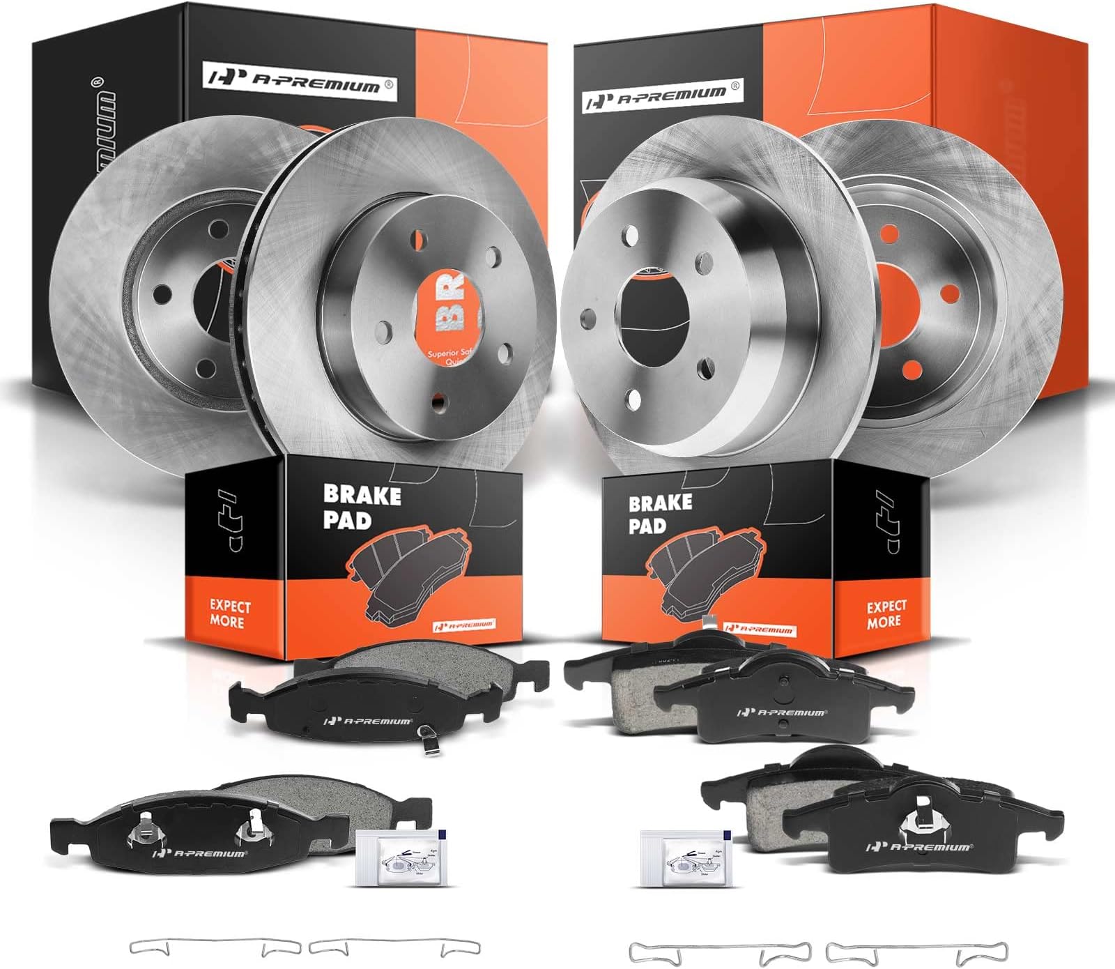 APremium Front & Rear Drilled and Slotted Disc Brake