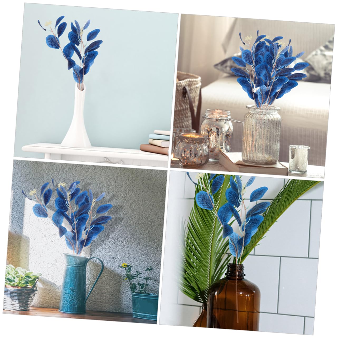 DECHOUS 24stücke Künstliche Eukalyptuszweige Für Blumenarrangements Für -deko Für Schlafzimmer Und Hochzeiten