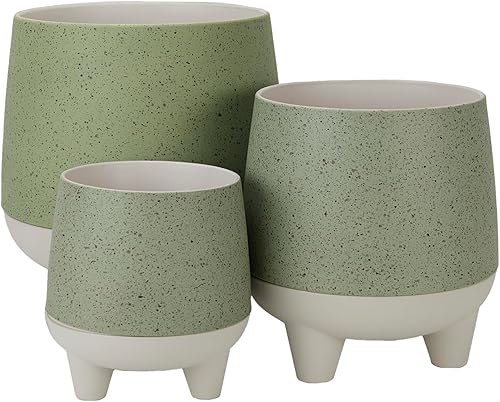 Miniatura 4 de The HC Companies Orion - Maceta de riego automático de 8 pulgadas, maceta de plástico ligera para interiores para hierbas y flores, arcilla apagada