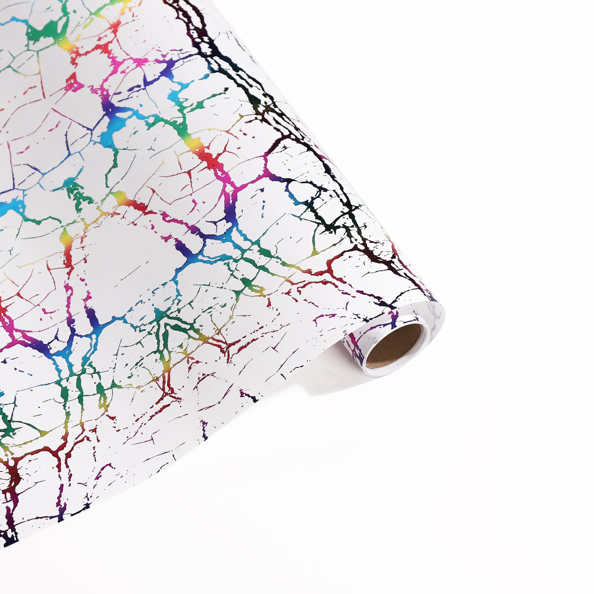 Rouleau De Papier Cadeau D'anniversaire Brillant Arc-en-ciel