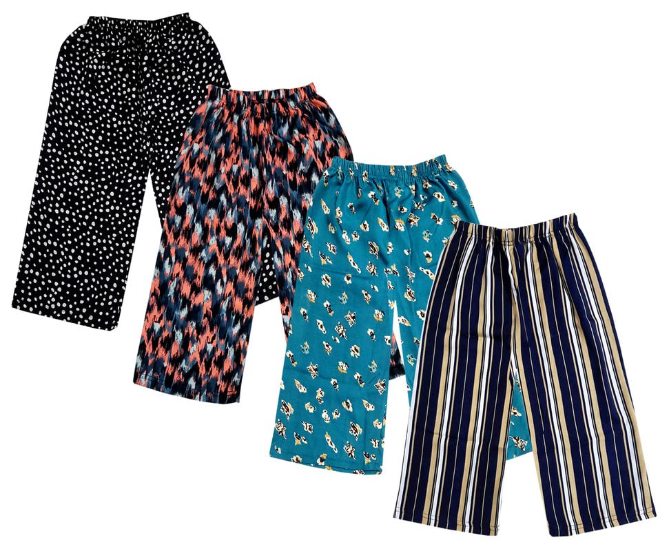 Image of IndiWeavesGirls Crepe Printed Loose Capri 3 /4th Pants