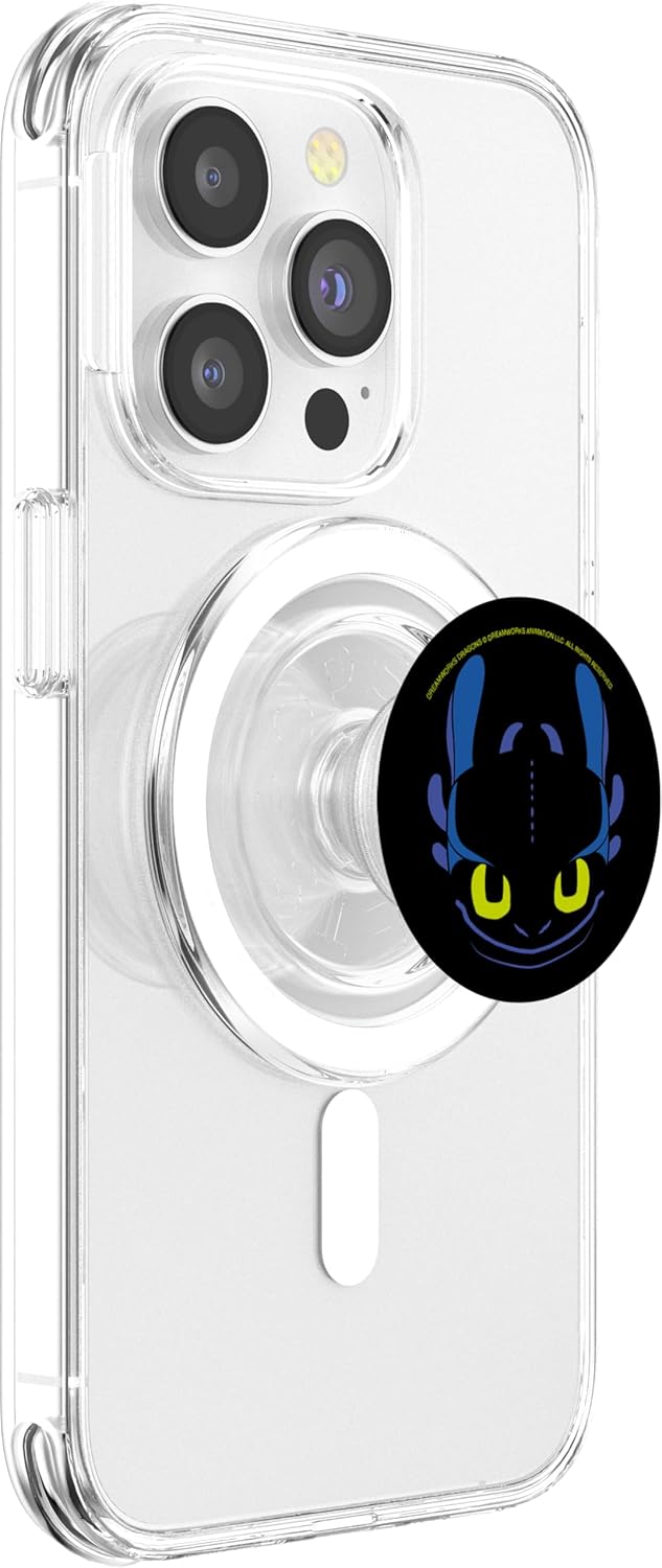 DreamWorks Dragons Toothless Night Fury Big Face Costume PopSockets PopGrip for MagSafe