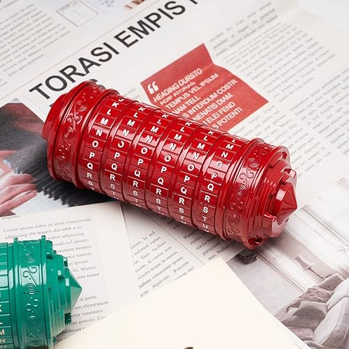 Miniatura 8 de Cryptex Da Vinci - Caja de rompecabezas de dinero para dinero en efectivo, cajas de rompecabezas con compartimentos ocultos, regalo para el día de