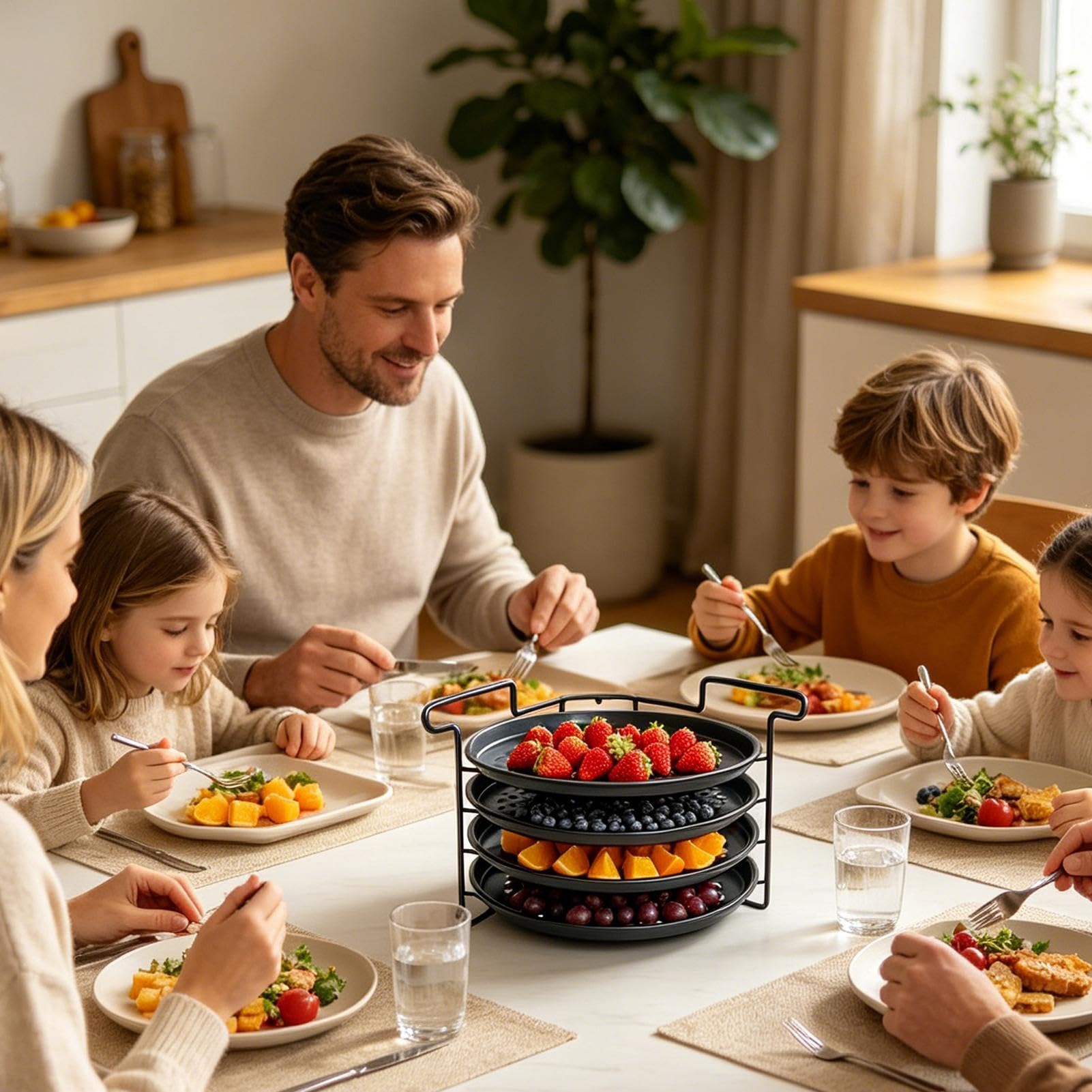 Generisch Pizza-und Rack-Set Schwerlast-Antihaftbeschichtet-Standhalterung | Pizza-Backblech-Gestell für Haushaltsküche, Brot- und Gebäckzubereitung, Restaurant, Catering, Anfänger,