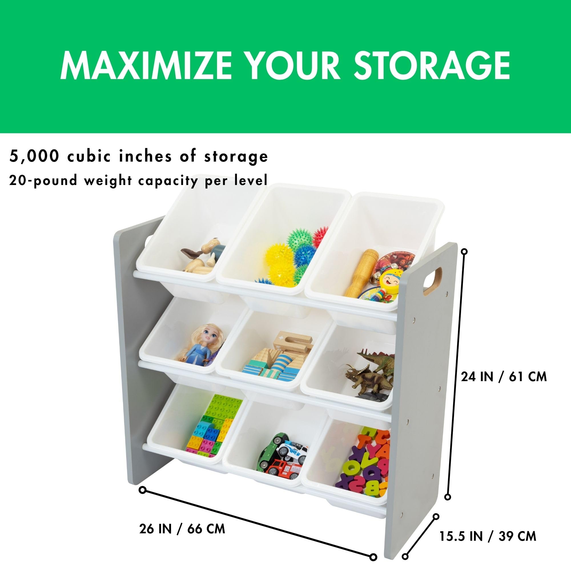 Toy Organizers And Storage Humble Crew Slate Toy Storage Organizer