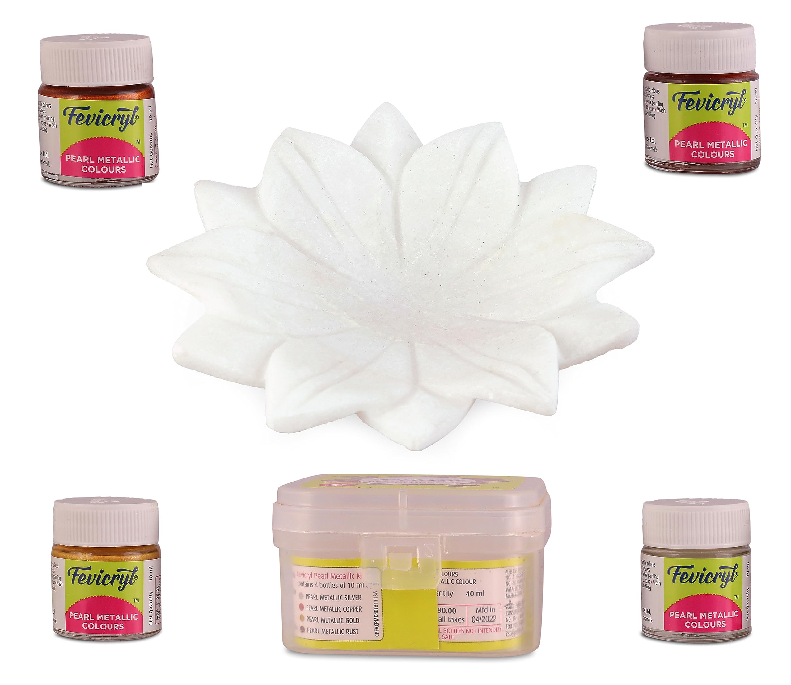 ConnektMarble Lotus Plate/Kamal Plate, Decorative Showpiece