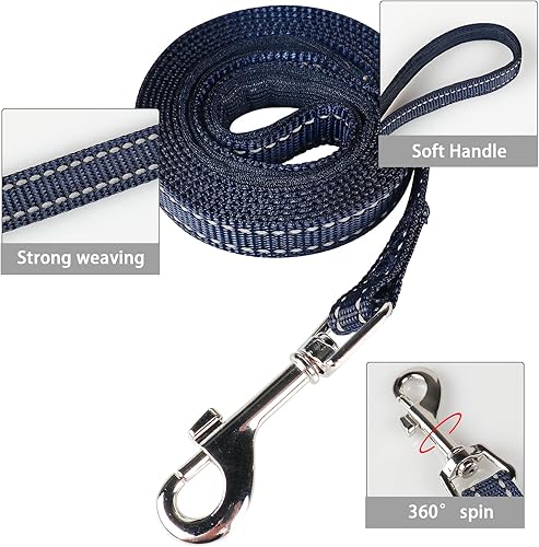 Miniatura 128 de YIMEIS - Juego de arnés de malla suave y correa, para perros pequeños y gatos, chaleco reflectante ajustable para cachorros, (talla XS, negro)