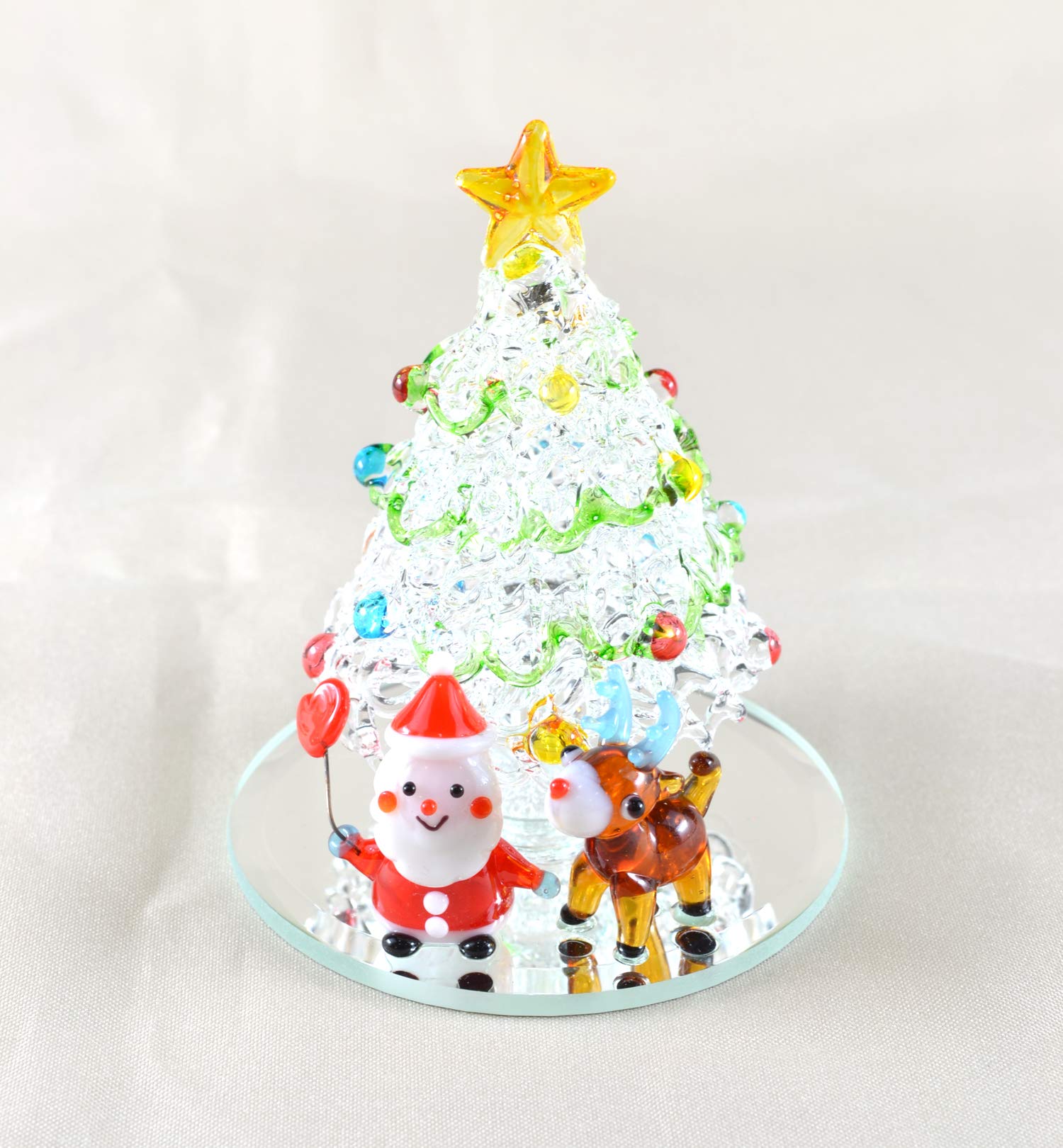 Amazon.co.jp: かわいい手作り ガラス細工 クリスマス オーナメント